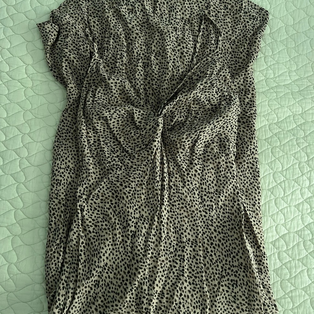 Abercrombie & Fitch Black and Cream Maxi Dress